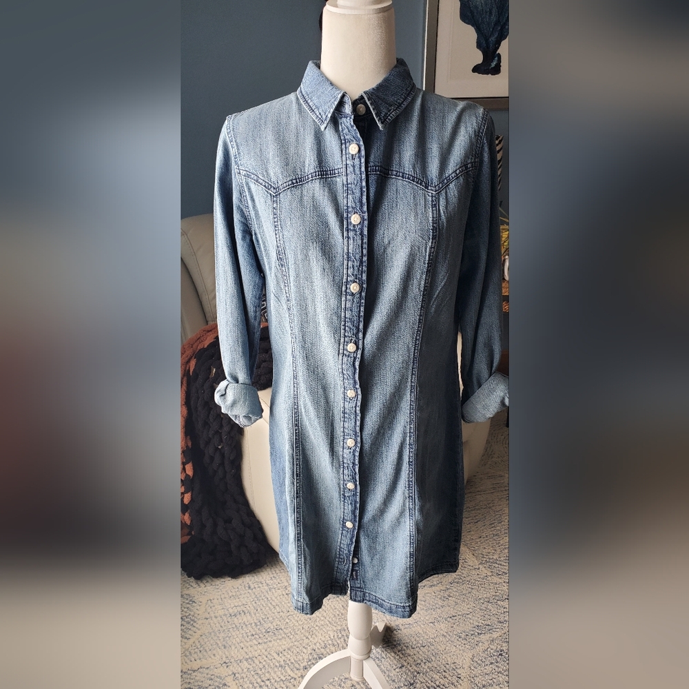 Denim Shirt Dress
